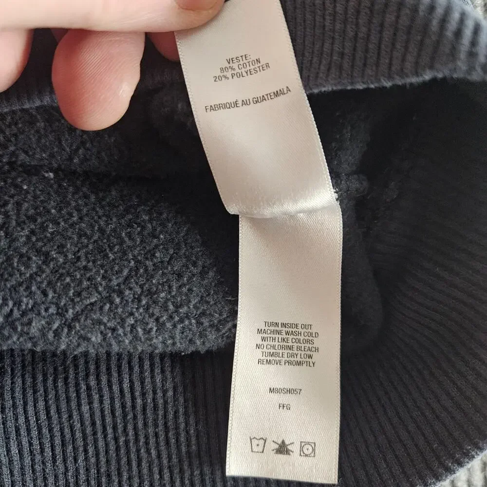 Cabelas Sweatshirt Mens 3XL Gray Quarter Zip Mock Fleece Pullover Embroidered - Picture 12 of 12